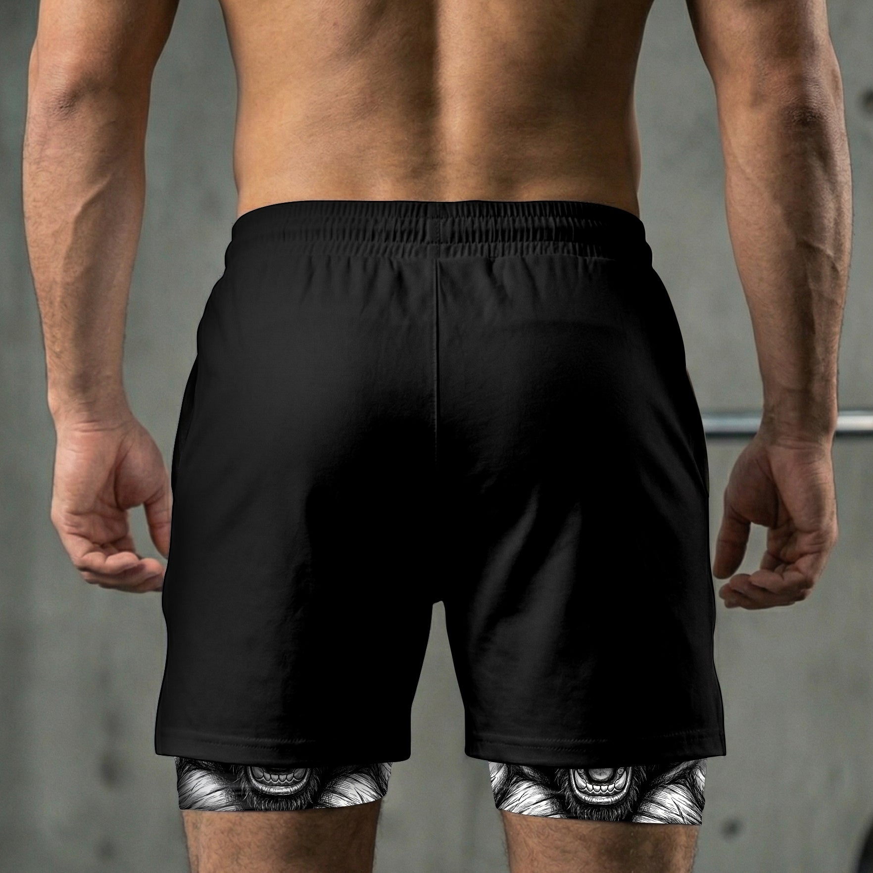 Unleashed Beast 2-in-1 Gorilla Gym Shorts Breathable 11545