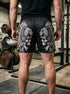 Aztec Jaguar Skull Men's Gym Shorts 11546