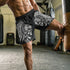 Aztec Jaguar Skull Men's Gym Shorts 11546