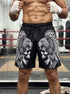 Aztec Jaguar Skull Men's Gym Shorts 11546