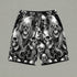 Three Wise Ghost Skulls Men's Gym Shorts 11548