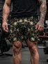 Tactical Camo Skull Men's Gym Shorts 11549