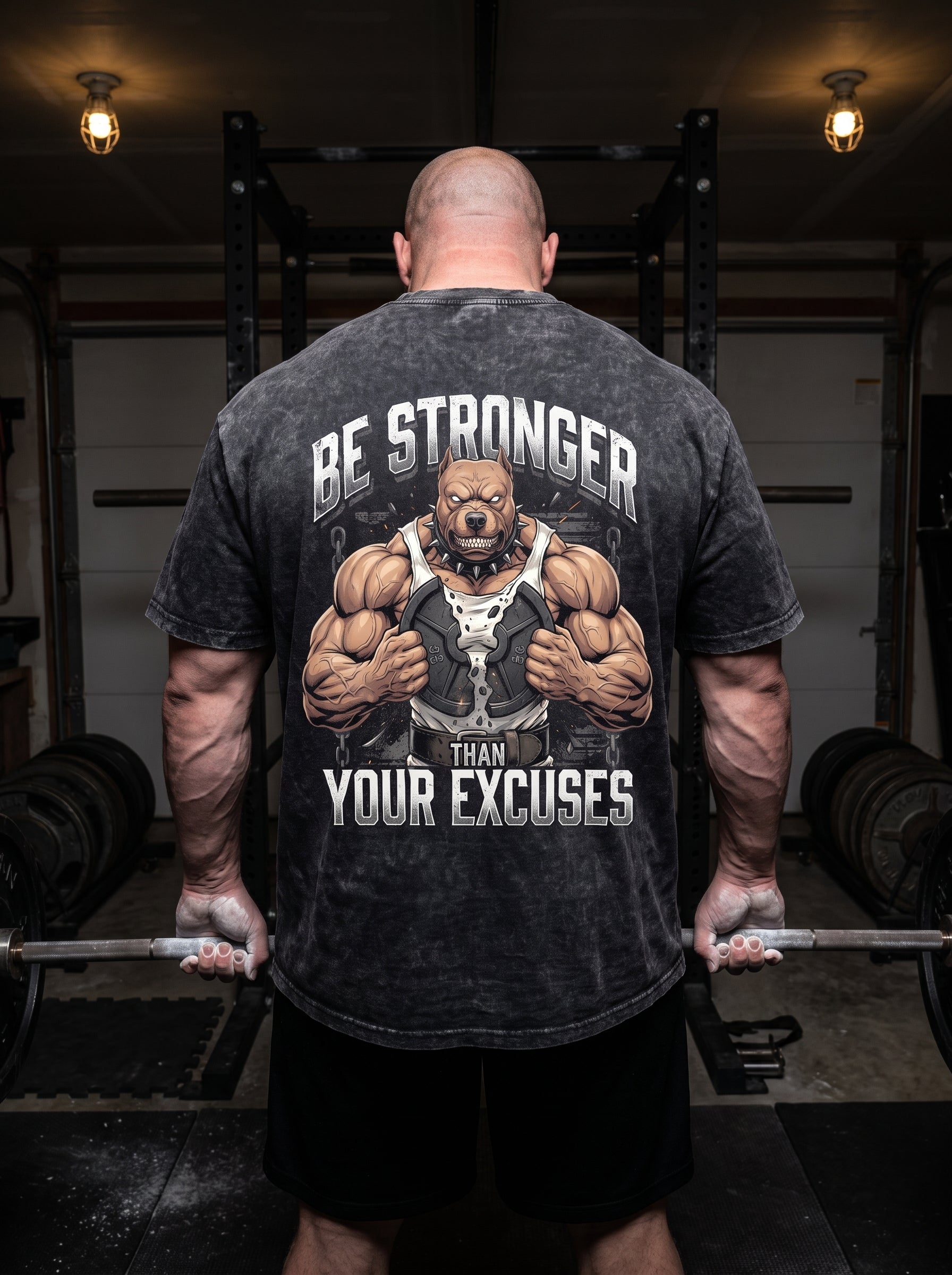 Stronger Than Excuses Pitbull Vintage Washed T-Shirt 11556