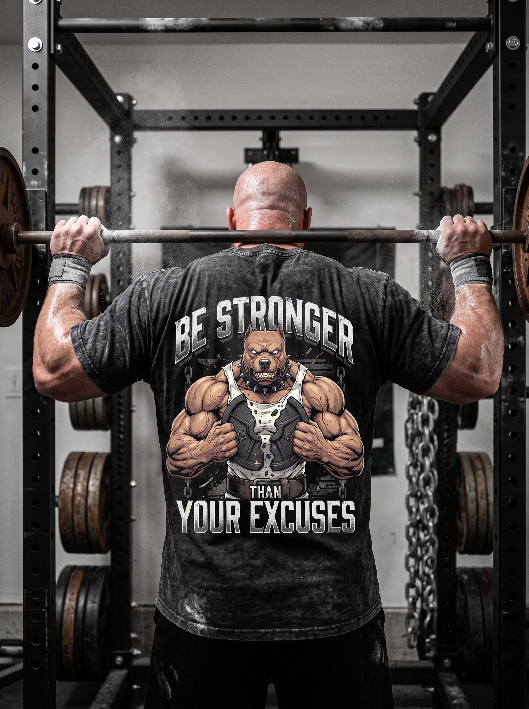 Stronger Than Excuses Pitbull Vintage Washed T-Shirt 11556