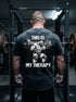 This Is My Therapy Powerlifter Washed T-Shirt 11561