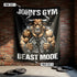 Beast Mode Bull Personalized Gym Banner 11563