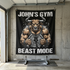Beast Mode Bull Personalized Gym Banner 11563