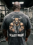 Beast Mode Bull Weightlifting Washed T-Shirt 11565