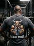 Beast Mode Bull Weightlifting Washed T-Shirt 11565