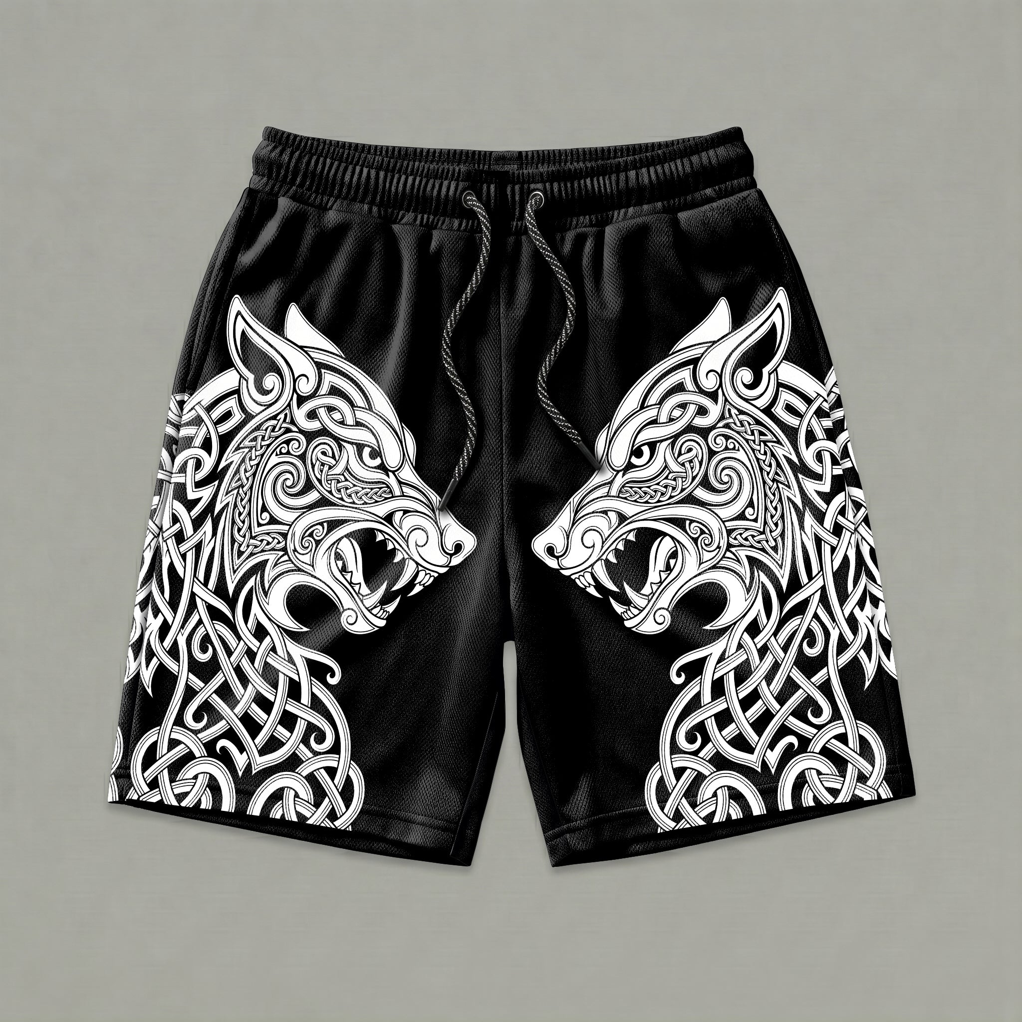 Unchained Fenrir Wolf Men's Gym Shorts 11568