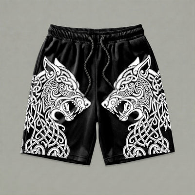 Unchained Fenrir Wolf Men's Gym Shorts 11568