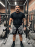 Roaring Jaguar Knight Aztec Skull Men's 2 in 1 Gym Shorts