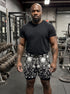 See No Evil Three Wise Skulls Men's 2 in 1 Gym Shorts