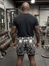 See No Evil Three Wise Skulls Men's 2 in 1 Gym Shorts