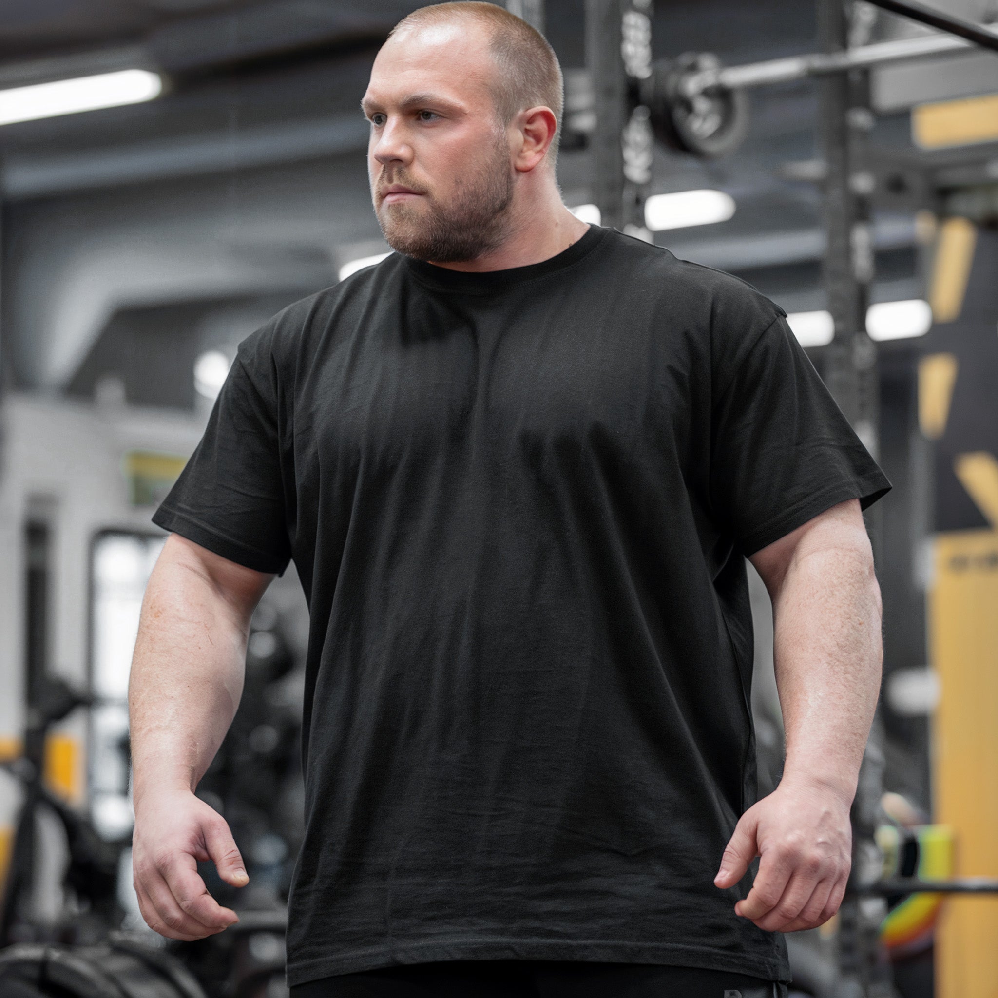 Gym Men T-shirts Weightlifting Shirts Muscle Man Shut Up And Train 10095