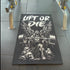 Grim Reaper Lift or Die Custom Gym Rug 11316