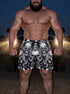 Three Wise Ghost Skulls Men's Gym Shorts 11548