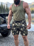 Tactical Camo Skull Men's Gym Shorts 11549
