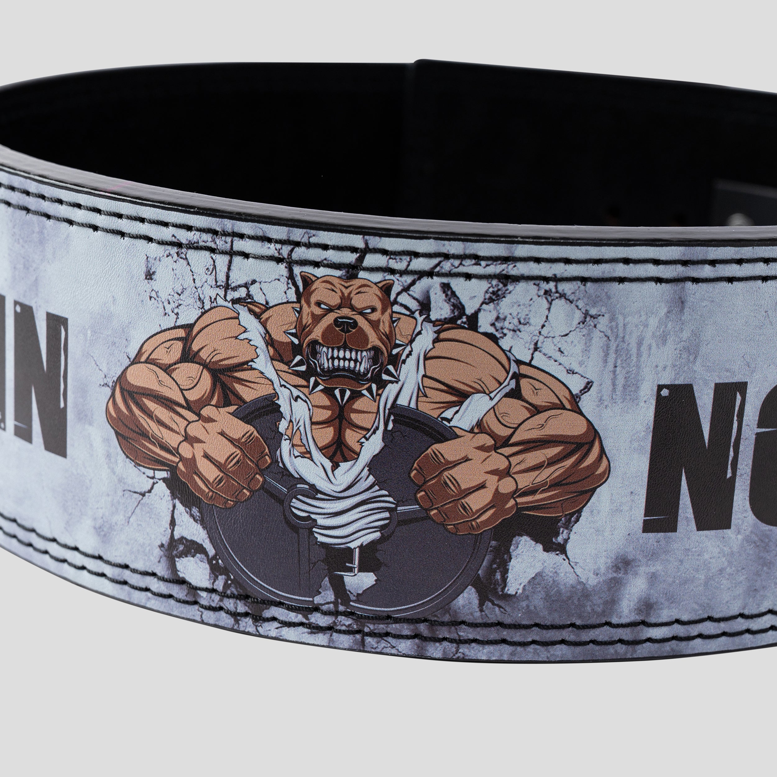 Custom Weight Lifting Belt Bulldog No Pain No Gain 11327