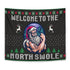 Personalized Home Gym Decor Welcome To The North Swole Banner Flag Tapestry