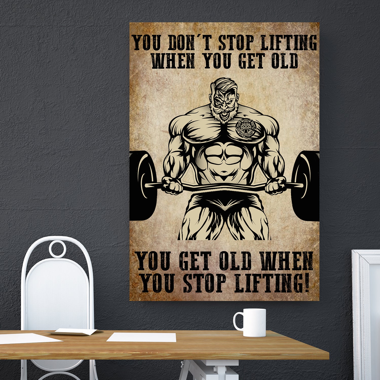 PrintShop Motivation Quotes Poster Inspiration Canvas Weight Lifting Poster  It's Not About Being Better Than Someone Else Poster Canvas Vintage Art