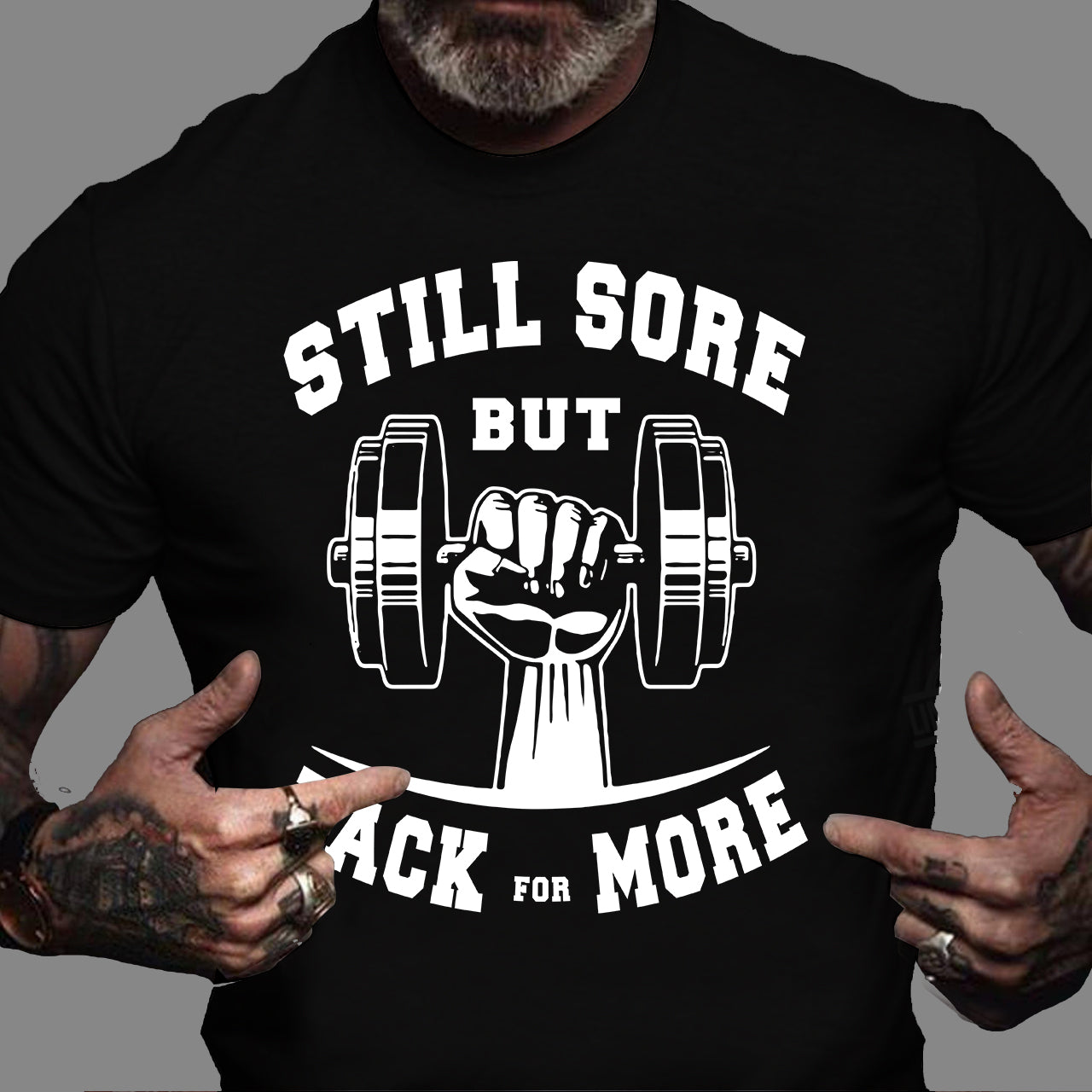 Gym T-shirts Quotes Bodybuilding Sore But Bakc and – Style Pride