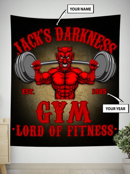 Anime Gym Flag, Custom Quote, Comic Character Home Gym Banner or