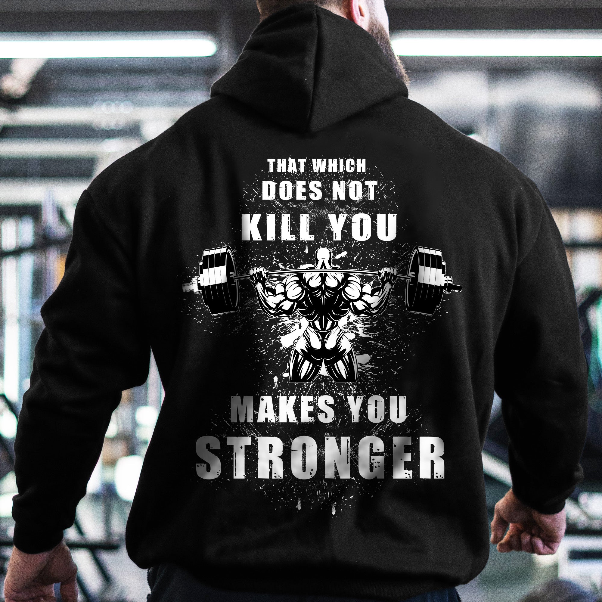 Gym Pump Cover Hoodie Weightlifting Motivation Quotes