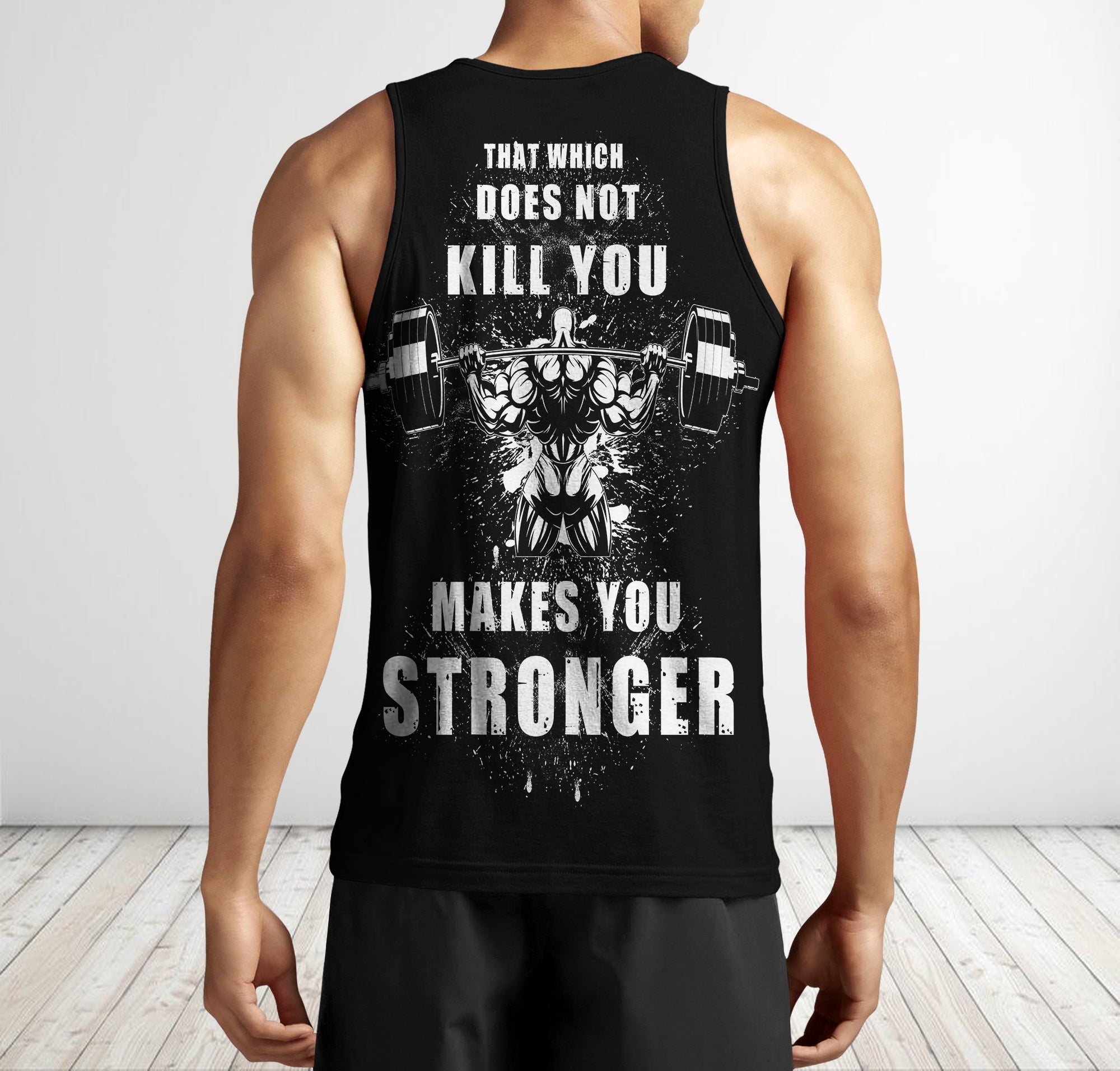 Gym Men Tank Tops Weightlifting Motivation Quotes Human Body