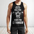 Gym Men Tank Tops Weightlifting Motivation Quotes Human Body Muscular