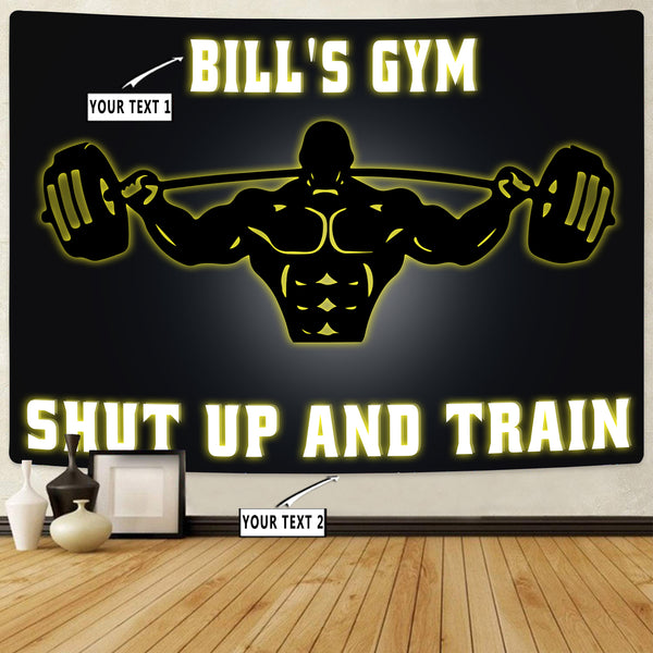 Gym Banner Tapestry Winged Skull Barbell – Style My Pride