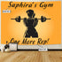Personalized Home Gym Decor Girl One More Rep Banner Flag Tapestry