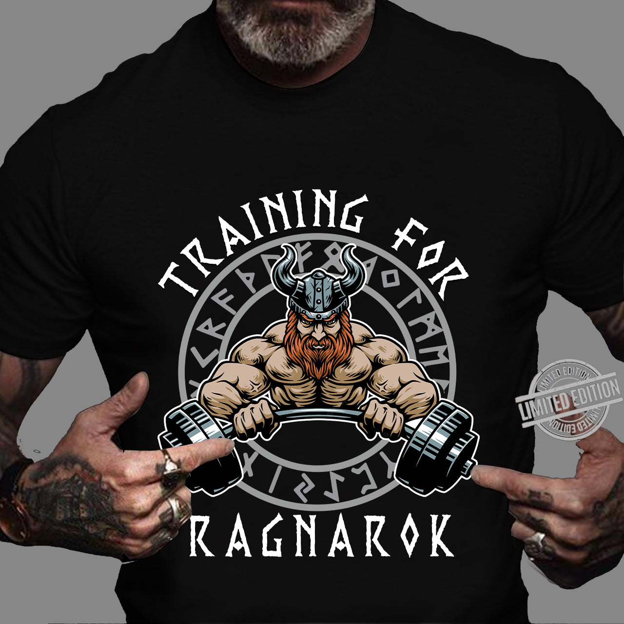 Studiet Rund generelt Gym Bodybuilding T-shirt Weightlifting shirts Training for Ragnarok – Style  My Pride