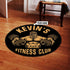 Personalized Fitness Home Gym Decor Center Round Rug, Carpet