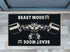 Beast Mode On Off Door Mat Bodybuilding Home Gym Decor