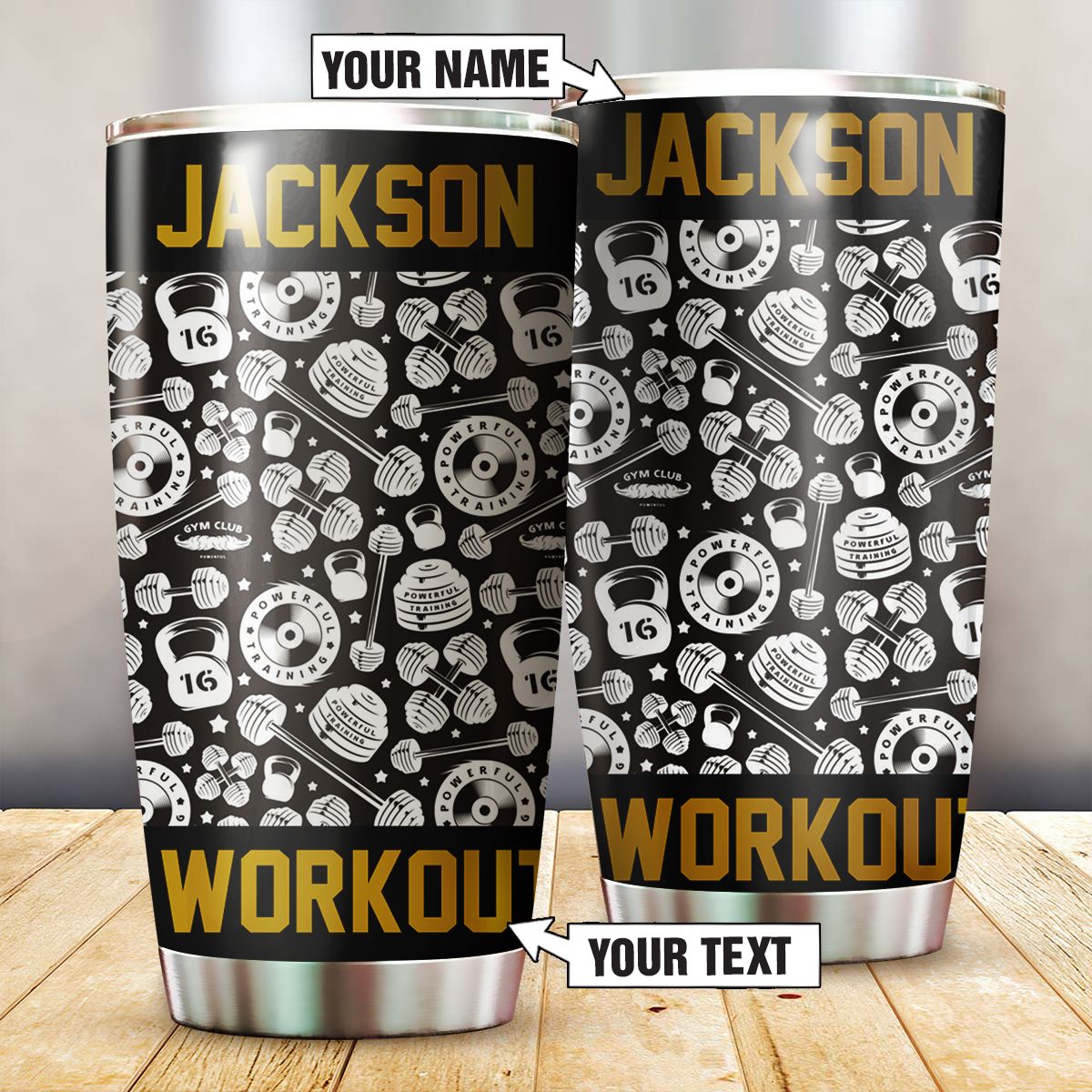 Personalized Fitness Workout Gym Tumbler Workout Gifts