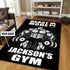 Personalized Gym Fitness Rug Home Gym Decor Bodybuilding Gift