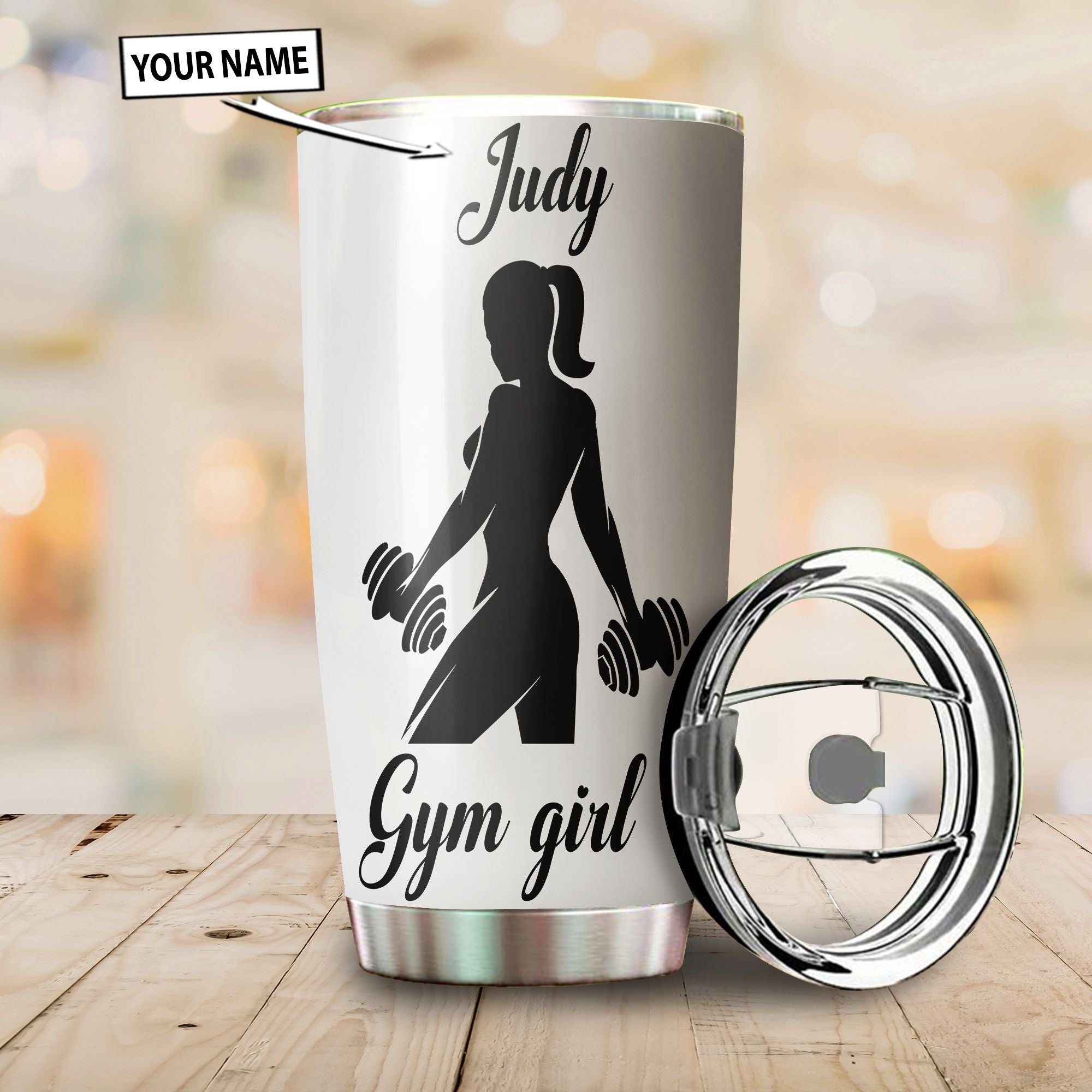 Personalized Fitness Gym Girl Tumbler Workout Gifts For Her
