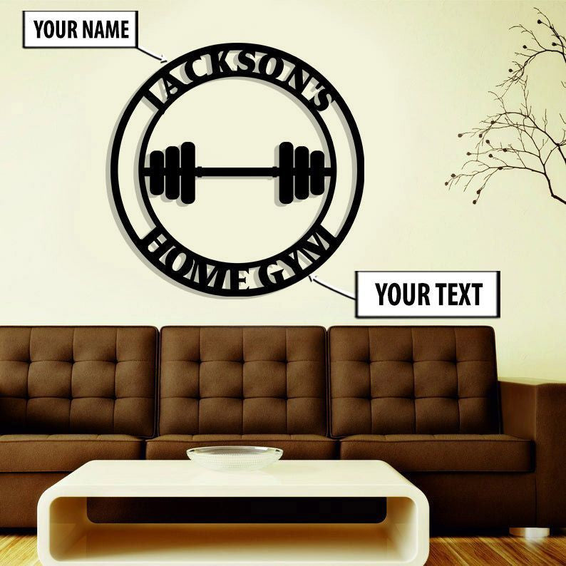 Fitness Custom Metal Sign Gym Wall Art Gym Gift