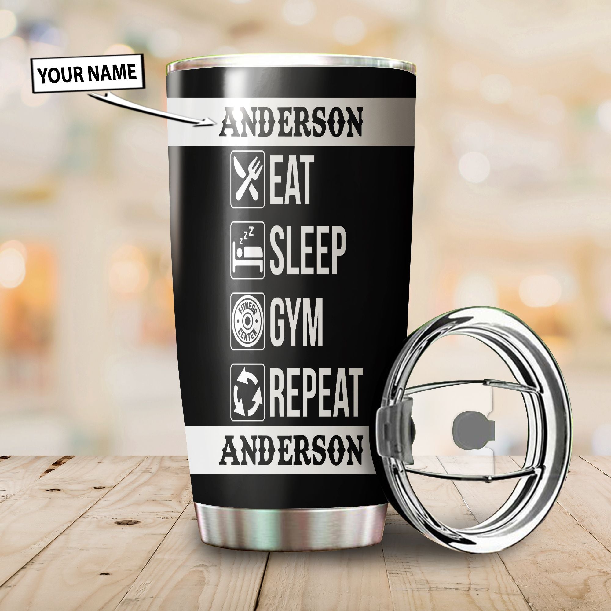 Personalized Gym Life Tumbler Workout Gifts