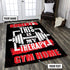 Personalized Bodybuilding Rug Home Gym Decor My Therapy Gym Gift