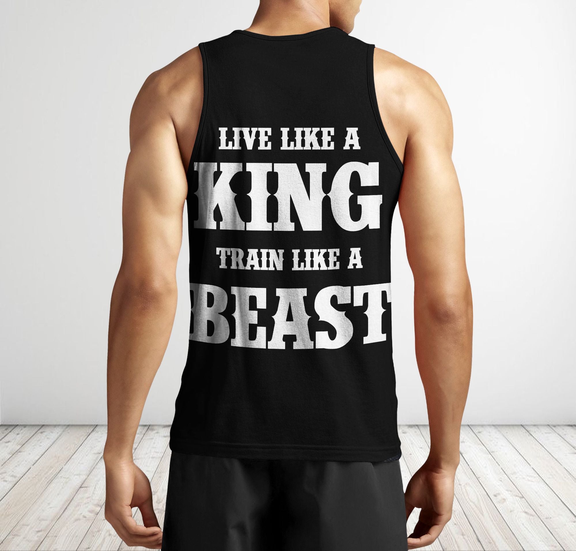 Men Gym Tank Tops Motivational Shirts Lion King