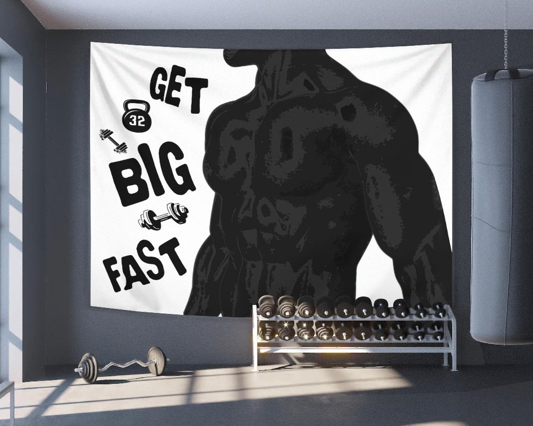 Get Big Fast Gym Flag Banner