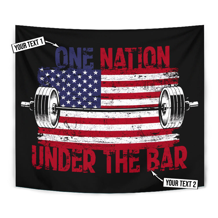 Gym Flag One Nation Under The Bar