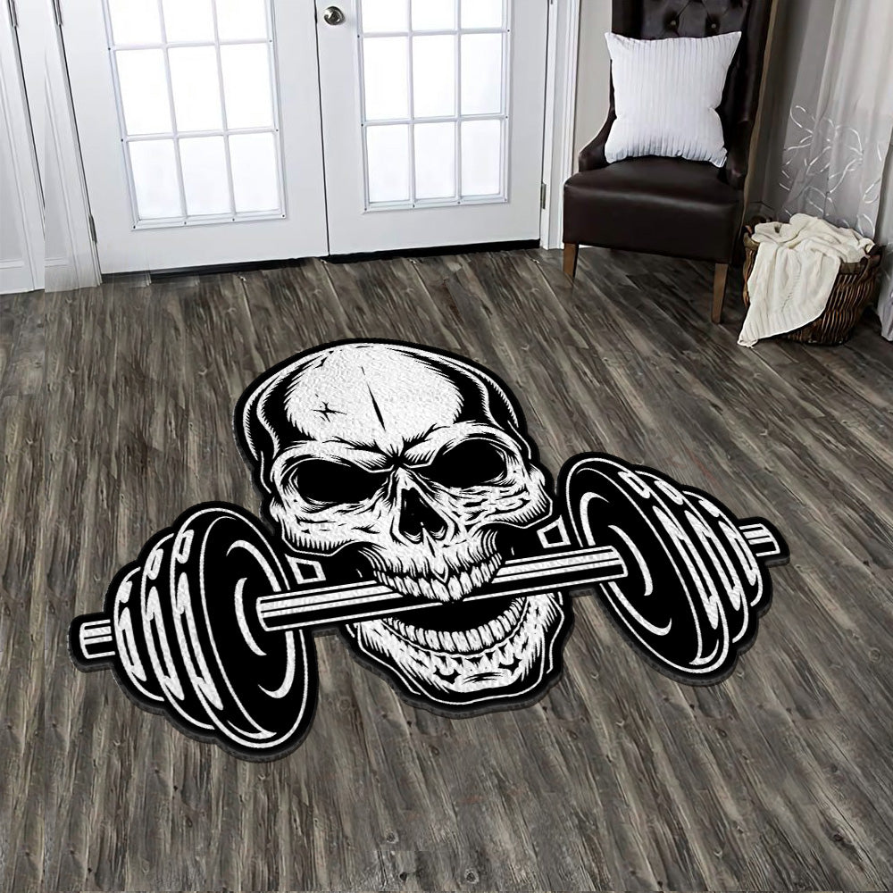 Custom Shaped Rug Home Gym Decor Garage Gym