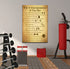 Home Gym Canvas The 10 Commandments of Leg Day