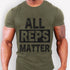 Weightlifting T-Shirt: 'All Reps Matter' Bodybuilding Workout Shirt 11246