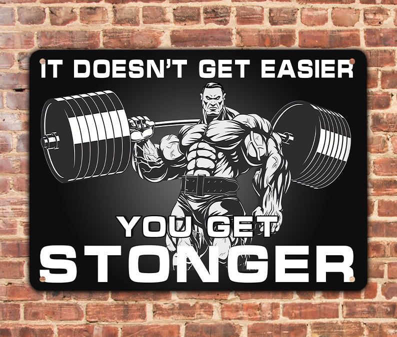 Gym Metal Sign Home Gym Decor Weightlifting Gift 10967