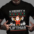 Merry Liftmas Santa T-Shirt - Celebrate X-Mas with Gym Humor 11043