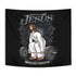 Funny Jesus Christian Weight Lifting Gym Flag